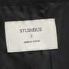 STUDIOUS Made In Japan Wool Blend Chester Coat 3 Black Men's Used