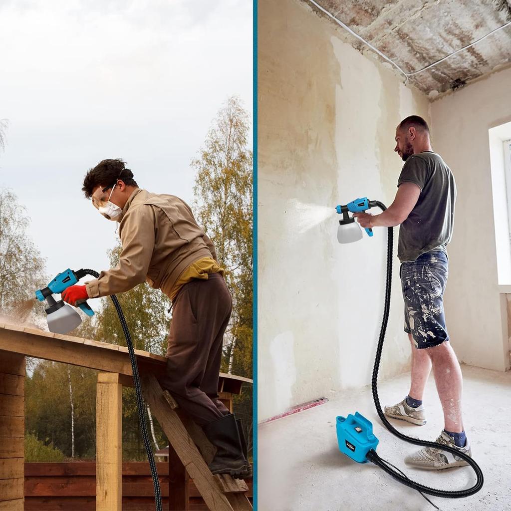 Paint Sprayer Nozzle Set Compatible With 800W and 550W Electric Paint Guns Includes 2 Nozzles and Wind Cap In Sizes