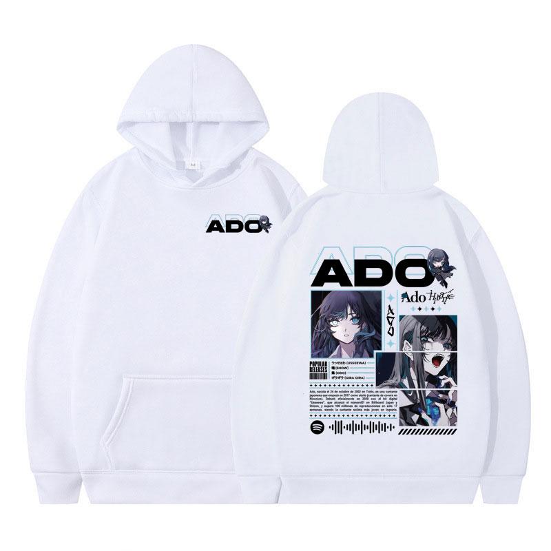 

Ado Світовий тур 2025 Хібана Худі Чоловічий Жіночий Одяг Мода Хараджуку Толстовки Зима Вінтаж Естетика Вуличний одяг Пуловер M