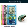 "2023 Nostalgic Tetris Game Console, 4.1-Inch Screen, Transparent Frosted Shell, Handheld"