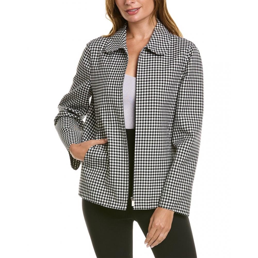 

Michael Kors Gingham Wool Zip Up черный