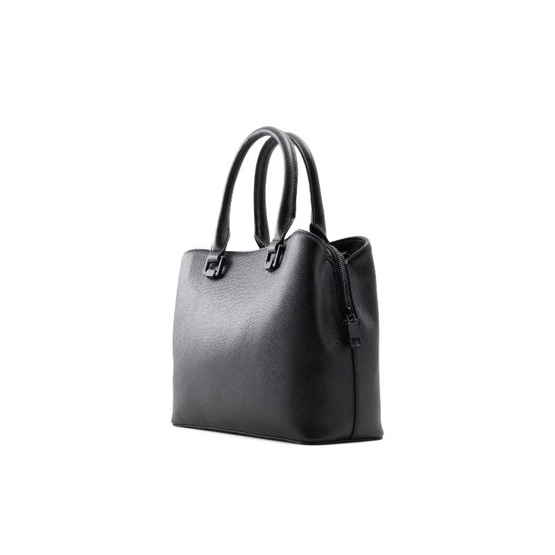Cross pattern women's casual commuter handbag, fashionable and simple large-capacity versatile tote bag