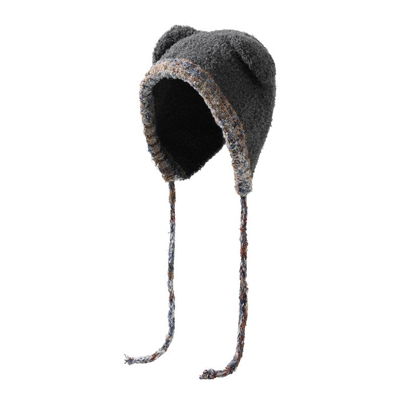Fashion Outdoor Woman Cute Cat Ear Knit Hat