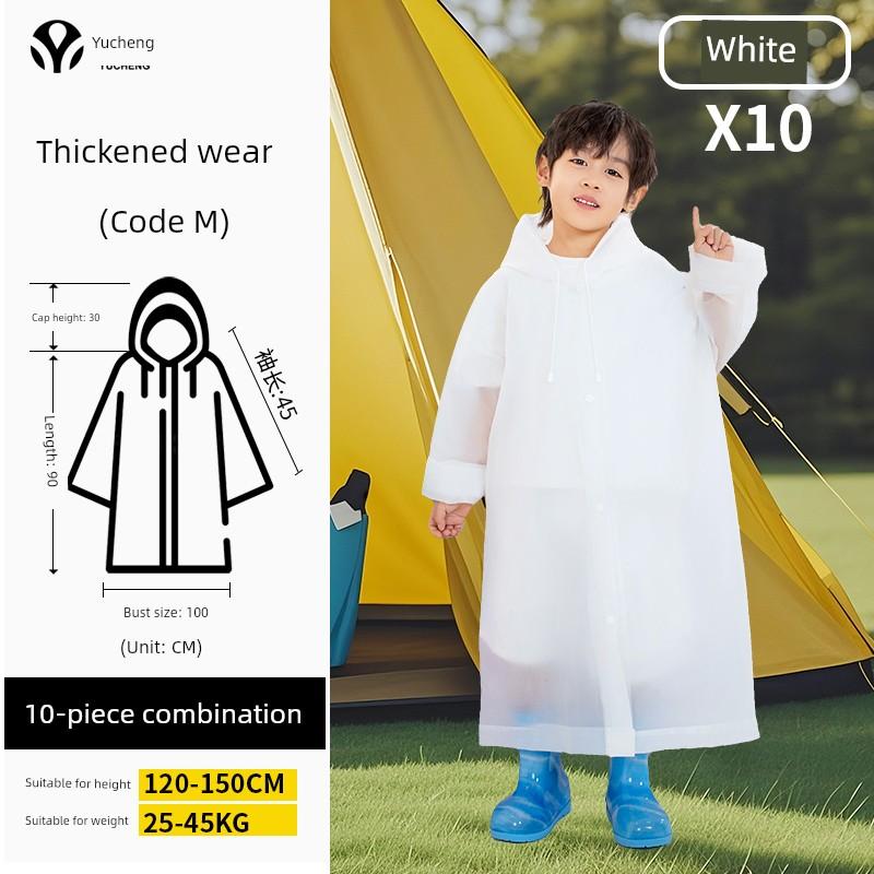 Portable Thickened Kids Raincoat for School Travel