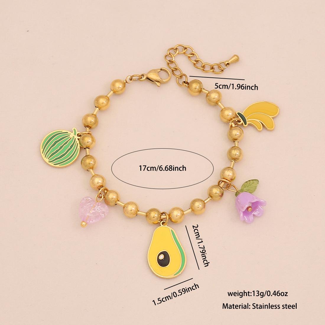 

Fruit Watermelon Banana Necklace Set Unique Mushroom Carrot Neck Jewelry Cross-border Accessories
