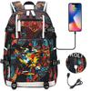 USB Headphone Backpack for Teens Students Boys Girls Leisure Travel Dual Shoulder Bags Soccer Hot Selling Waterproof Large Capacity