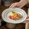 Plates, Retro And Beautiful Dinner Plates, Ceramic Household Dishes, High-End Tableware Plates, Vegetable Plates
