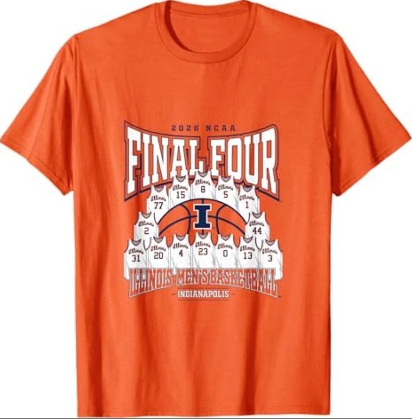 Illinois Men s Basketball Final Four Jersey Madness Nil T-Shirt 3XL