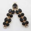 2018 New Charm 2pcs/lot 9.5CM Acrylic Chain DIY Garment sewing accessories Metal Crystal Rhinestone bikini Connectors buckle