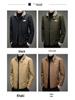 Men's Fleece-Lined Lambswool Jacket: Thick Cotton-Padded Outerwear for Autumn/Winter
