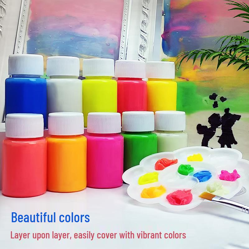 Vernice Fluorescente Luminosa Super Brillante a Base d'Acqua per Graffiti Artistici e di Modellismo.