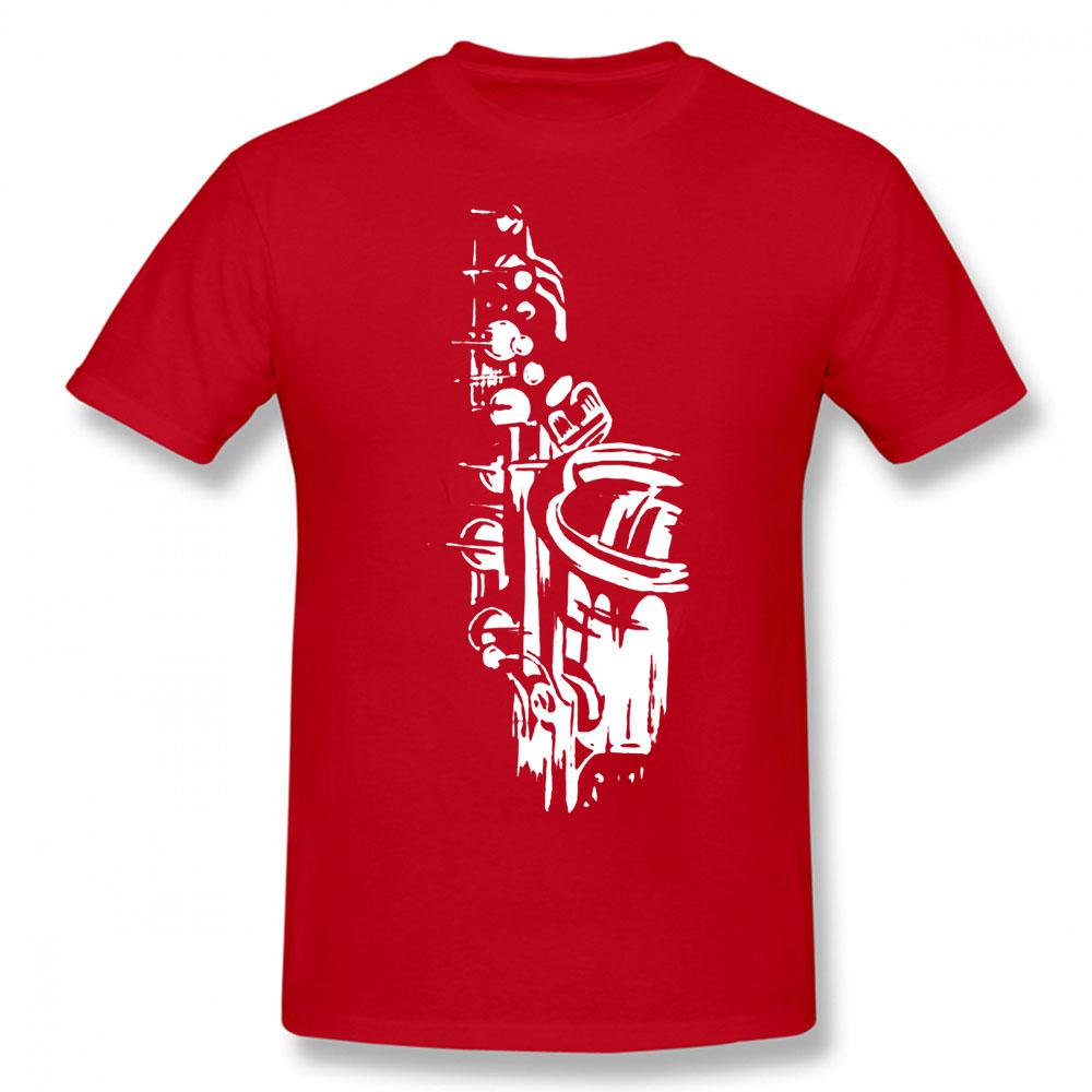 Cool Saxofoon Verjaardag Grappig Unisex Grafisch Vintage Cool Katoen Korte Mouw T-shirts O-hals Harajuku T-shirt