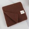 Autumn and winter thickened scarf women's high-end Korean version solid color lengthened knitted scarf to keep warm girlfriends windproof shawl
