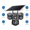 V380 True Triple-Lens Solar 4G Outdoor Waterproof Surveillance Camera