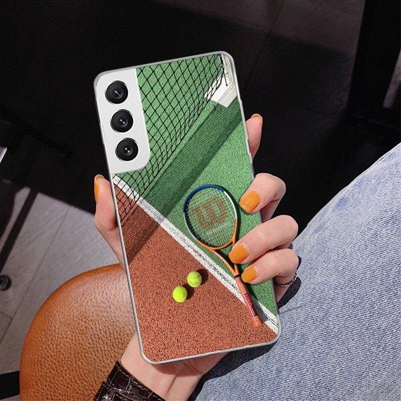 Tennis Sport Phnoe Case for Samsung Galaxy S26 S25 Edge S23 S24 Ultra S22 Plus S21 S20 FE Unique Cover Soft Coque Galaxy S25 S23