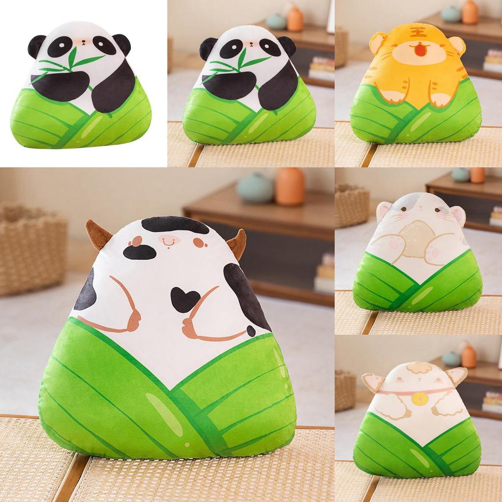 Cartoon Zongzi Plüschtier Panda Tiger Lamm Puppe Drachenbootfest Geschenk Puppe Anhänger