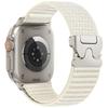 Parachute Buckle Mountain‑Pattern Woven Nylon Watch Band Strap For Apple Watch 38‑49mm Series 1‑11 Ultra SE
