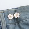 Colorful Sakura Adjustable Tightener Waist Buckle For Jeans Flower Shaped Button Adjuster For Pants And Skirts Waist