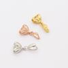 S925 Sterling Silver Pendant Clip for DIY Jade, Amber, and Crystal Accessories