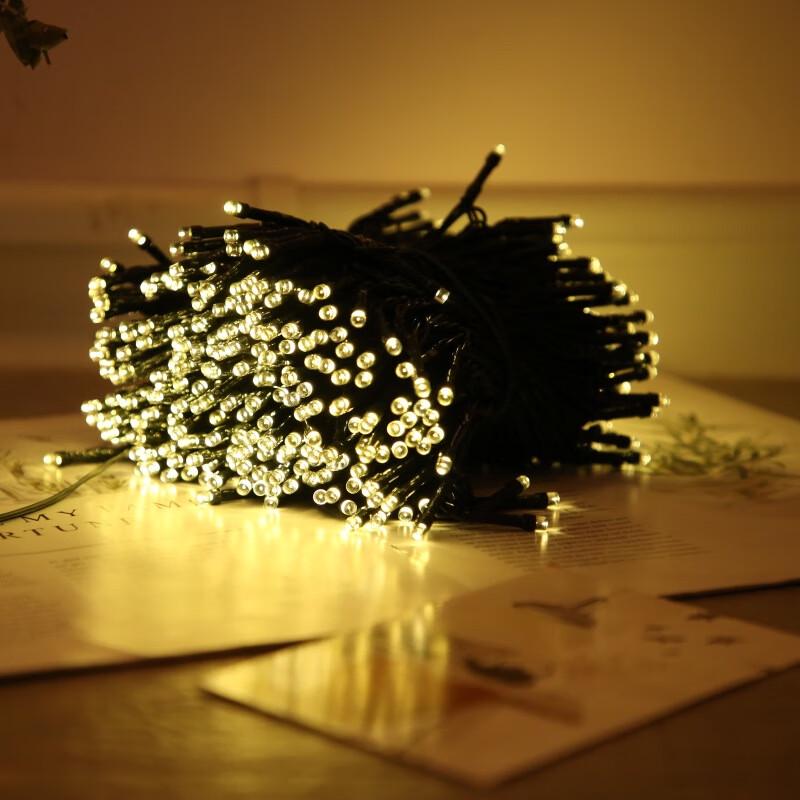 Solar-Powered Outdoor String Lights with Remote Control