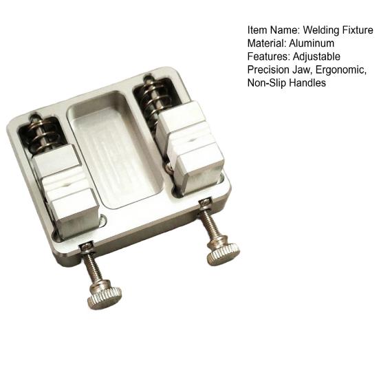 Svářecí přípravek Těžká hliníková svářečská svorka Stabilní svorka na drát Nastavitelná čelist 11 mm Příslušenství pro pájecí stanici na šperky