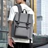 Schoolbag Solid Color Simple Fashion Backpack Large Capacity Trend Laptop Backpack Premium Student Casual School Bag