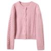 Damen Zopfmuster Cardigan