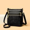 Women's Bag New Urban Simple Embossed Retro Shoulder Bag Large Capacity Messenger Small Square Bag Women