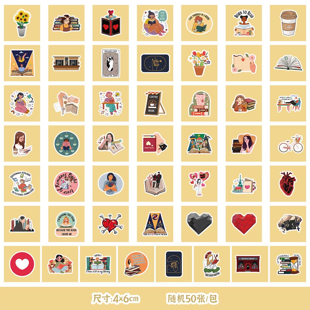 50/100 Cute Little Girl Graffiti Stickers Mobile Phone Water Cup Decoration Waterproof Stickers DIY Hand Account Stickers