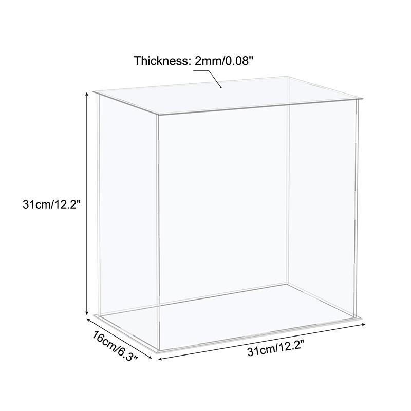 41size Acrylic Display Case for Collectibles Assemble Clear Protection Showcase Cube Storage Box Dustproof Display Organize Toys