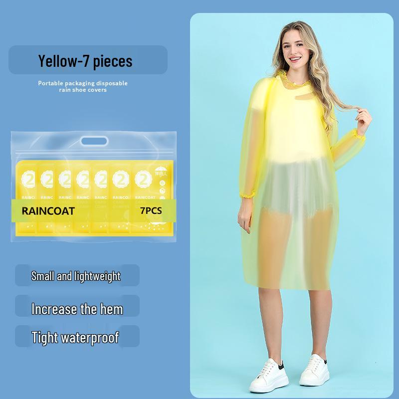 Huse de pantofi portabile, impermeabile, groase, transparente, de unică folosință - Ambalate individual pentru uz exterior