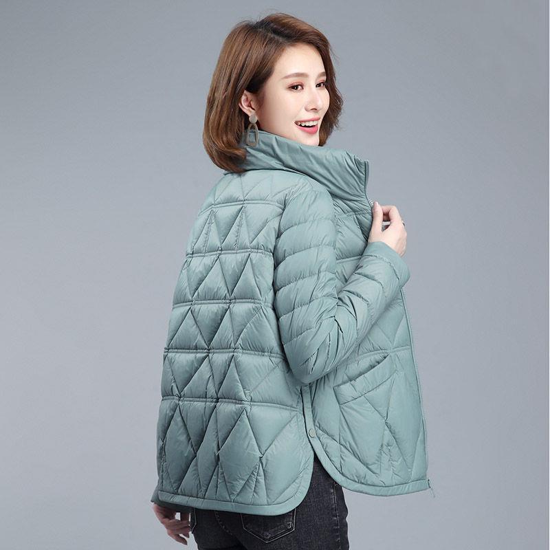 Cappotto da donna imbottito invernale casual ampio, leggero, corto in piumino, giacca di cotone, femminile, alla moda, taglia grande, autunno