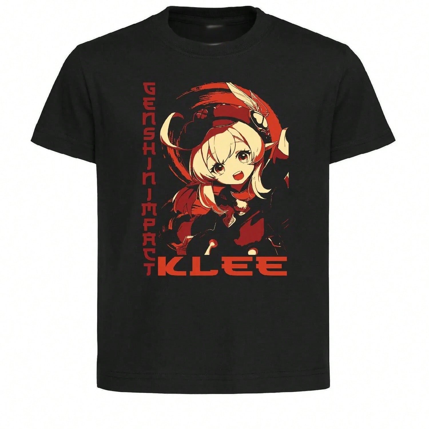 Black T-Shirt - Danmachi Propaganda - Hestia- Unisex Clothing S