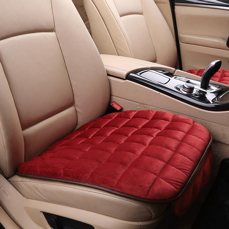 Universal Non-Slip Winter Car Seat Cushion, Tie-Free, 3-Piece Set, No Backrest
