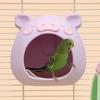 Cartoon Bird Breeding Nest Pig Shape Plastic Hanging Hamster House Bite Resistant Wear-resistant Birdcage Nest Garden Decor