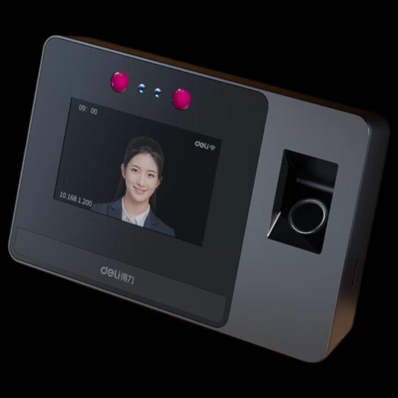 

Deli DL-D5F Facial Fingerprint Time Attendance Machine CN plug (adapter included)