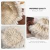 Rabbit hair knitted fisherman's hat children's winter big head circumference ear protection wool hat thickened warm face small bucket hat
