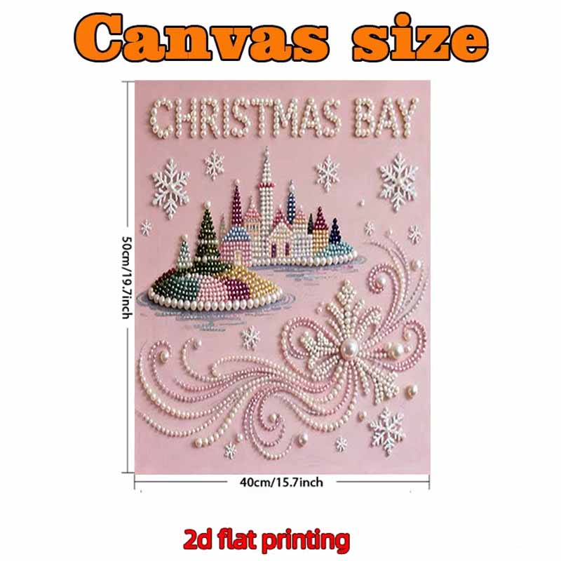 Pearl A Magnificent Castle DIY Diamond Art Kits 15.7x19.6inch Gem Art Diamond Painting Kits Without Frame for Adults Gift Idea Home Wall Decor