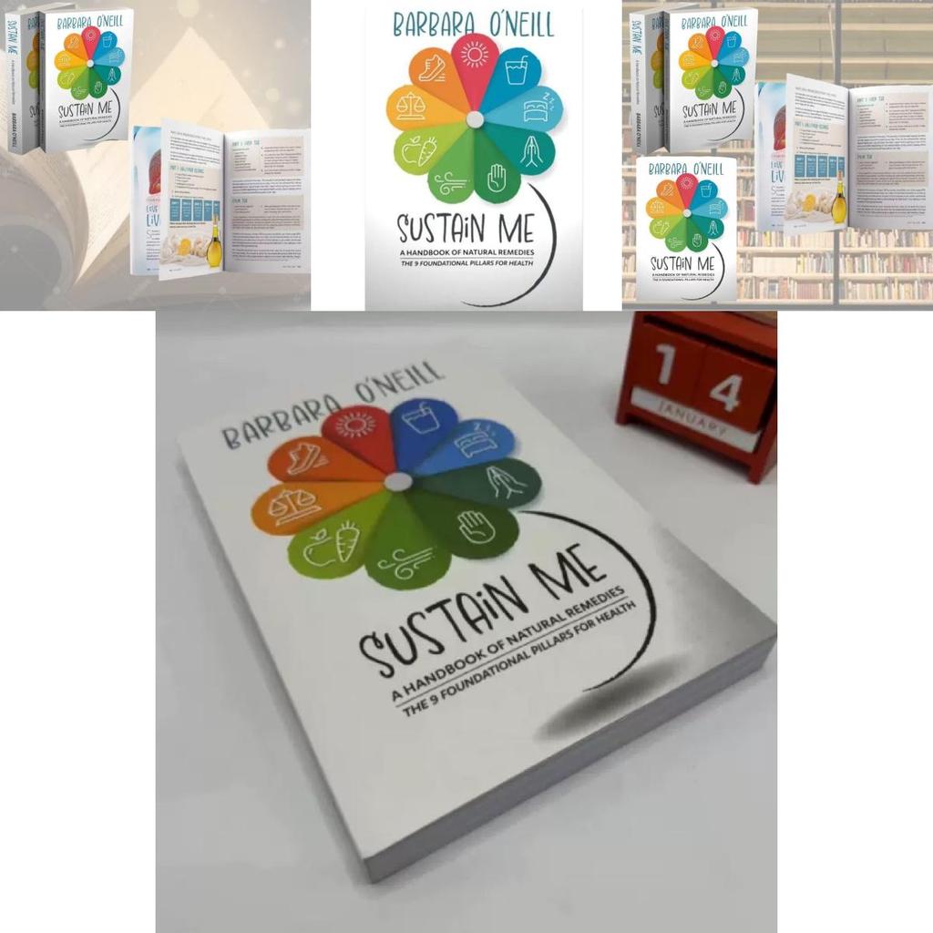 Sustain Me By Barbara O'neill Beautifully Designed White Cover Provides Inspiring Insights For Life Improvement