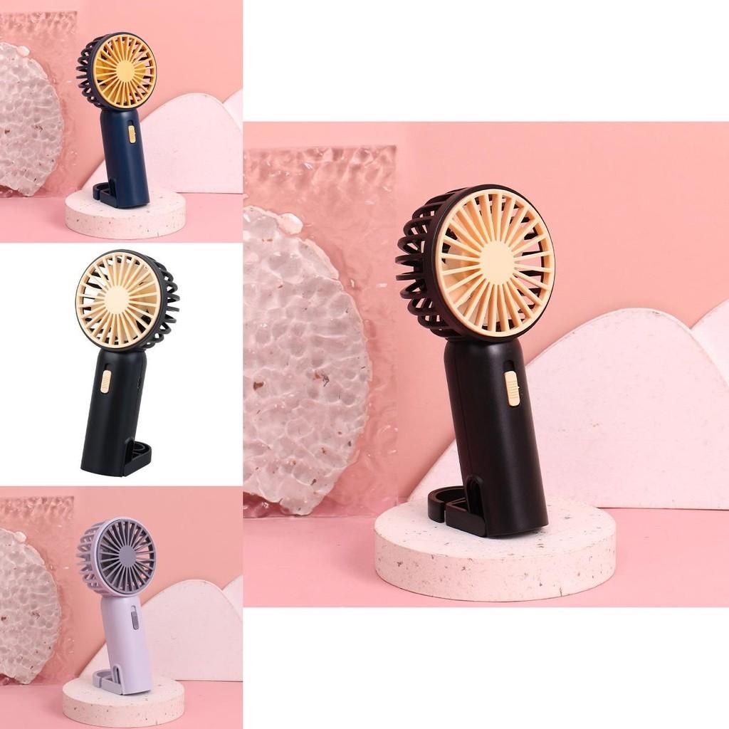 Cartoon Cute Handheld Mini Fan Usb Rechargeable Portable Desktop Fan With Custom Logo Blue/gray/red/black/mixed Colors