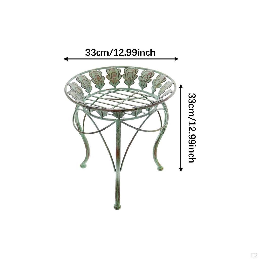 Plant Stand Pots Riser Stable Modern Display Rack Heavy Duty (33cm Height) Plants Shelf Floor