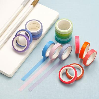 60 Rolls Washi Tape 8mm Wide Rainbow Colored Painters Masking Tape Colorful Decorative