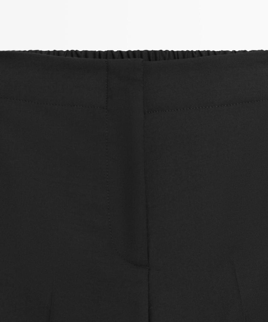 Masimodutti Wool Crop Wide Leg Pants