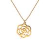 Cazador Rose Flower Pendant Necklaces Stainless Steel Jewelry Choker Necklaces Wedding Mother's Day Gift for Women Lover New