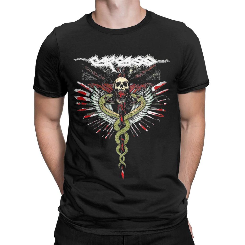 Men's T-Shirts Carcass Band Amazing 100% Cotton Tees Short Sleeve T Shirt Round Collar Clothes New Arrival