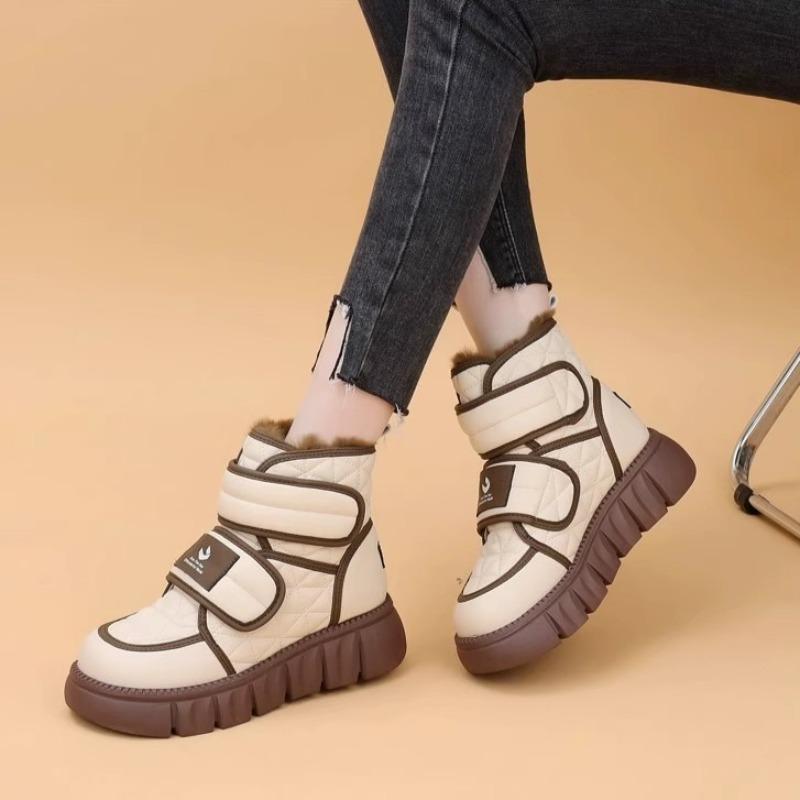 Stivali da Neve Invernali Caldi per Bambine Scarpe in Cotone Antiscivolo con Suola Morbida per Bambini di Taglie Medie e Grandi Stivaletti Corti Imbottiti in Pile e Spessi