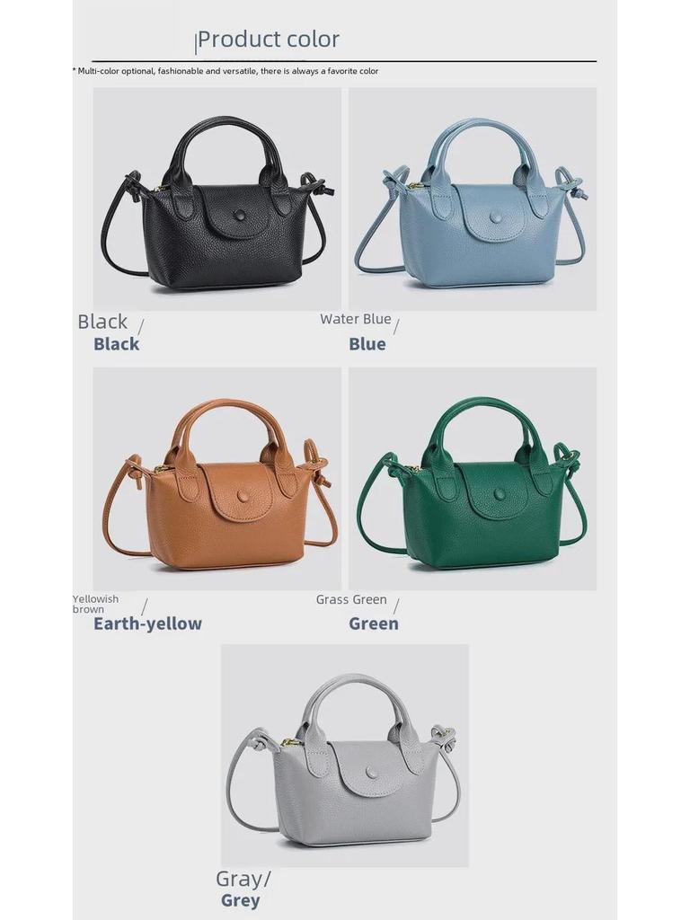 Mini borsa a tracolla in vera pelle – Borsa a tracolla quadrata alla moda da donna