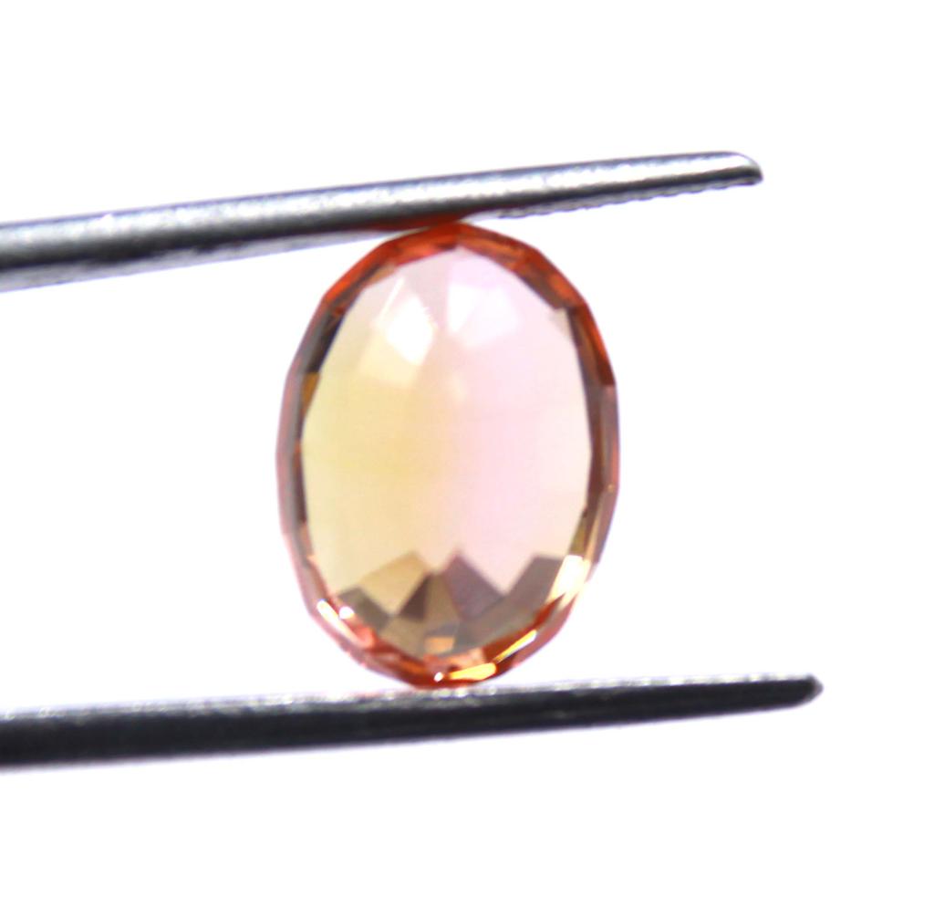 9.65 Carat Unique Quality Oval Shape Orange Sapphire Sri Lanka Certified Gemstone SN29