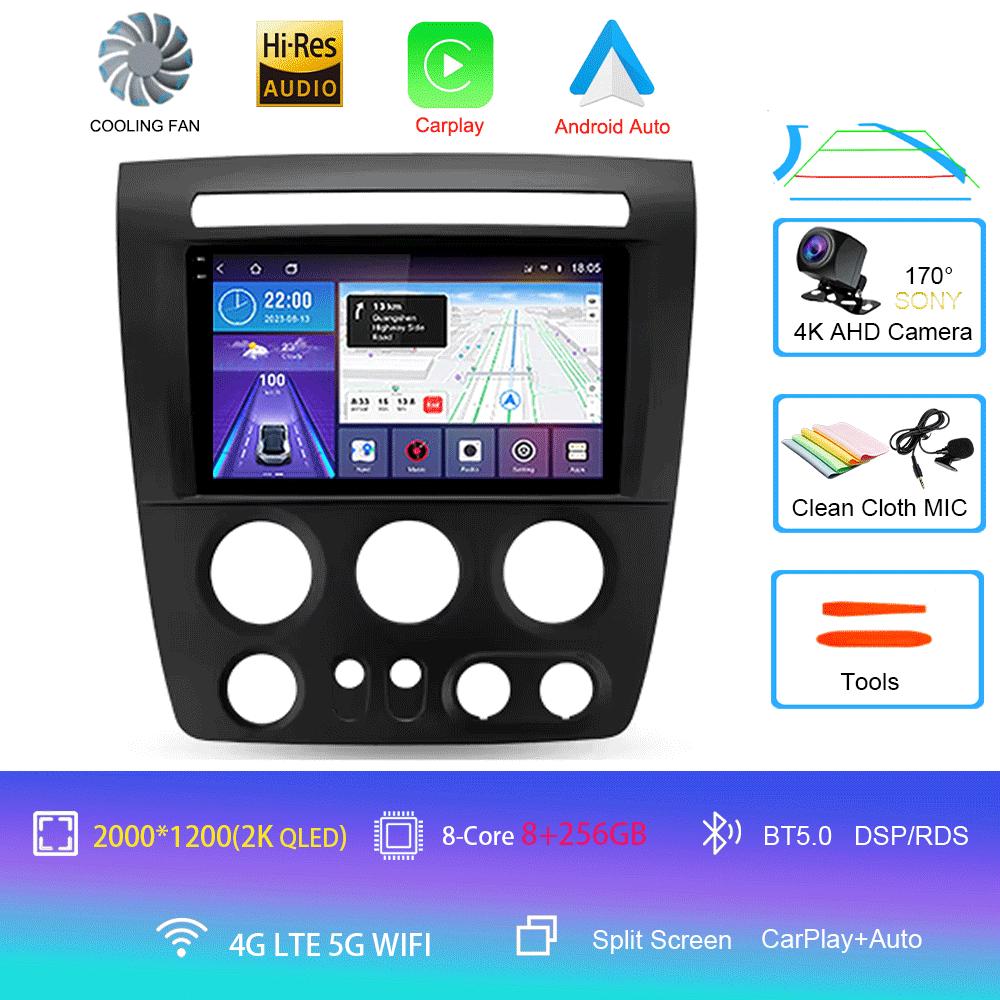 For Hummer H3 1 2005 2006 2007 - 2010 Car Radio Android14 Navigation GPS Multimedia Video Player Stereo Wireless Carplay Auto 4G