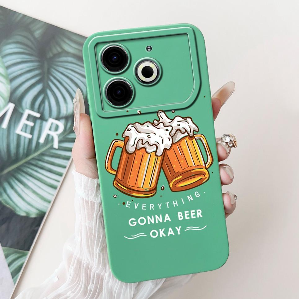 Fashion Painting Back Cover For Tecno Pova 6 Neo 4G Phone Coques Marble Avocado Moon Night Gothic Back Covers Pova6 Neo Soft Bag